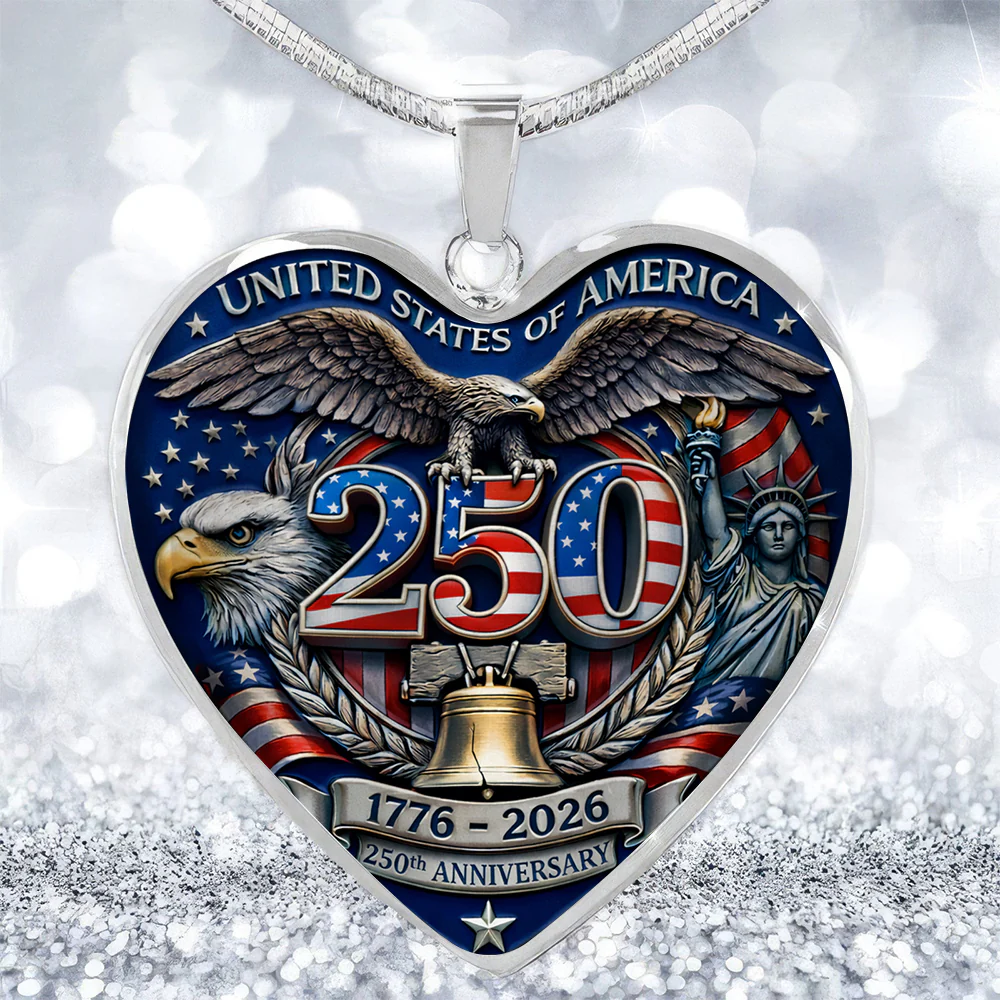 United States Of America 250th Anniversary Necklace