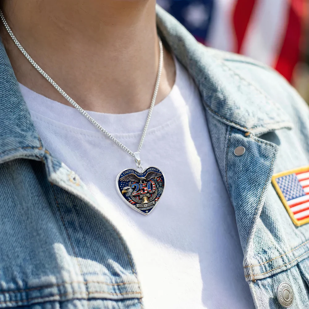 United States Of America 250th Anniversary Necklace