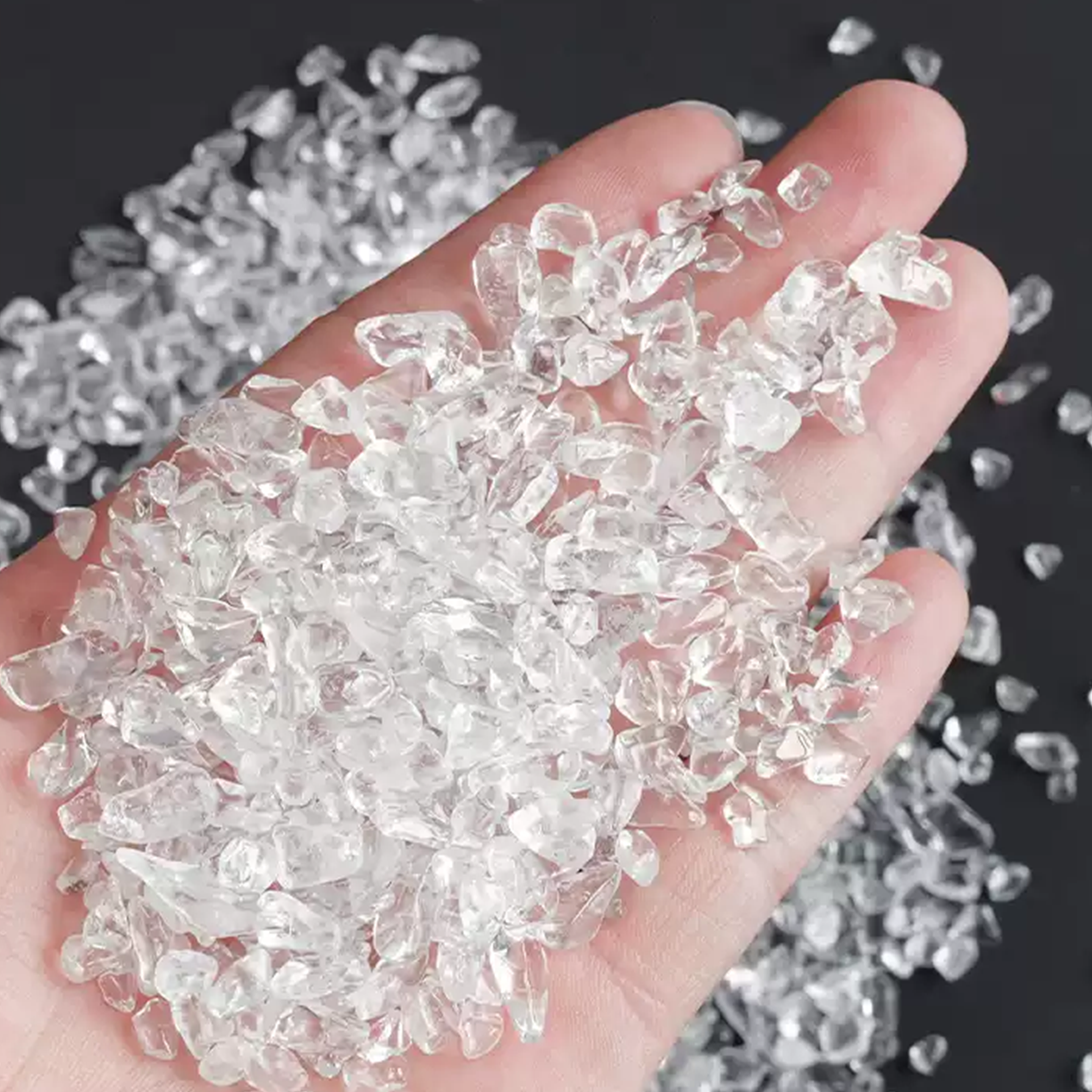 Healer Clear Quartz Chips | 100g Natural Reiki-Charged Healing Stones for DIY & Decor