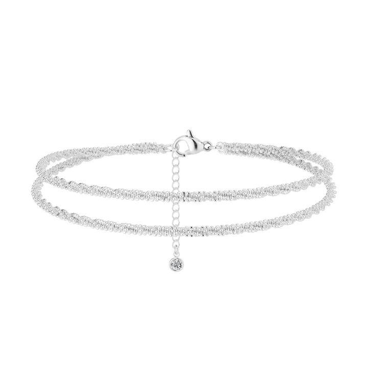 Double Layer Butterfly Anklet