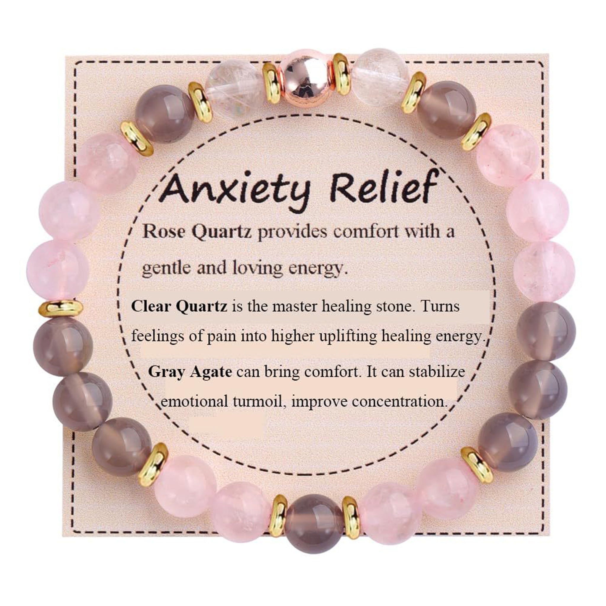 Reiki-informiertes Kristallarmband - Intentions-Kollektion